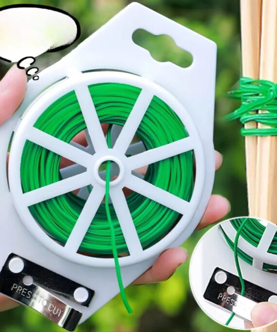 Garden twist binding wire with cutter