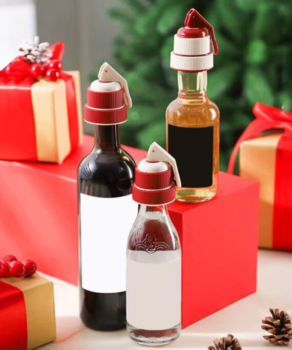 Viinipullojen painetulppa, jossa on päivämäärämerkki