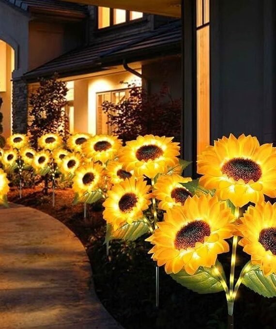 Solar LED auringonkukka valot
