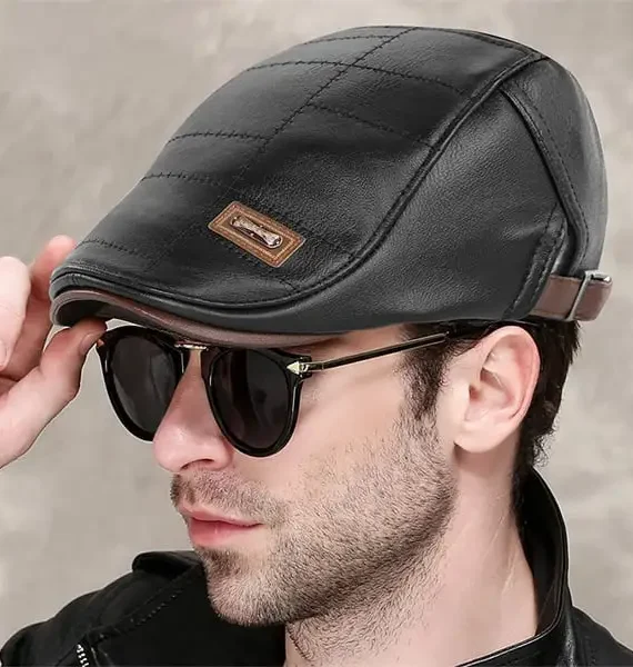 Classic vintage leather hat