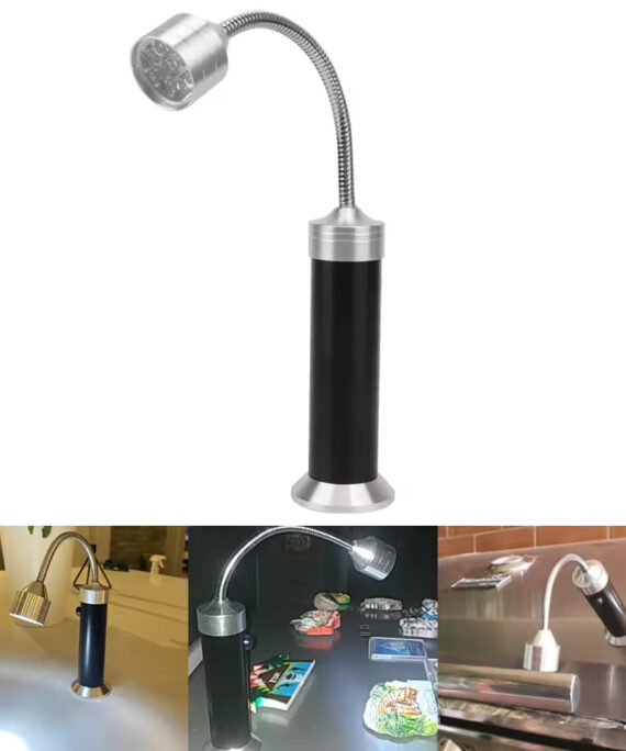 Magnetisk grilllampe med zoomfokus