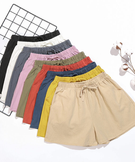 Bomullsshorts til kvinner