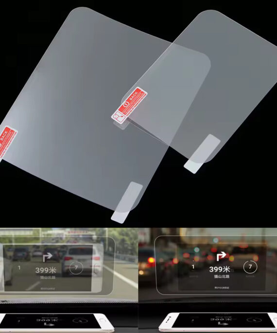 Refleksiv HUD-film til frontruten (3 stk.)