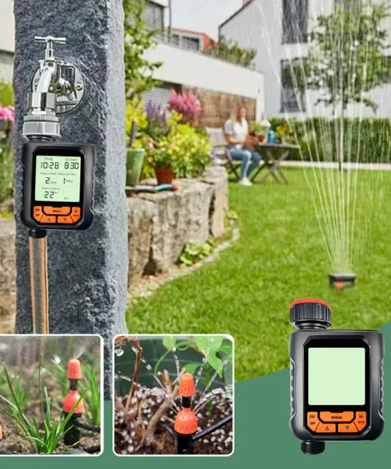 Programmerbar automatisk bevattningssystem sprinkler timer