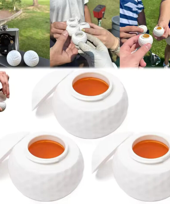 Golfbollsformad snapsglas