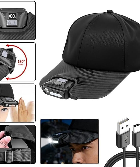 Elegant hatt med belysning