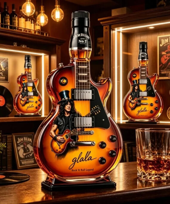 Whiskykaraff i form av en Slash-gitarr (350 ml)