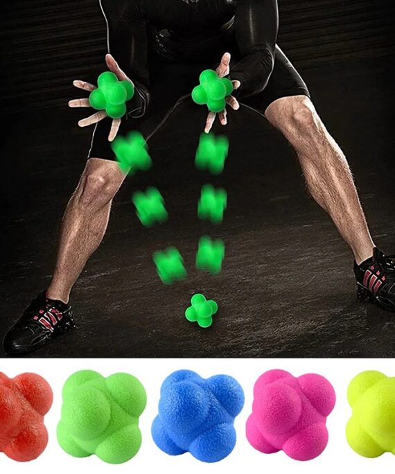 Sexkantig reaktionsboll (4 st)