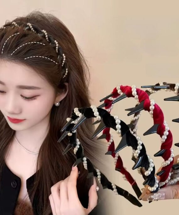 Vintage pearl hairband (4 pcs)