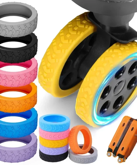 Luggage wheel protector cover