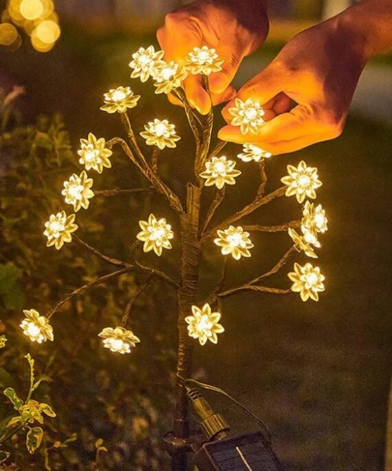 Solar flower lights