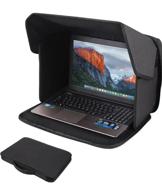 Outdoor laptop sunshade