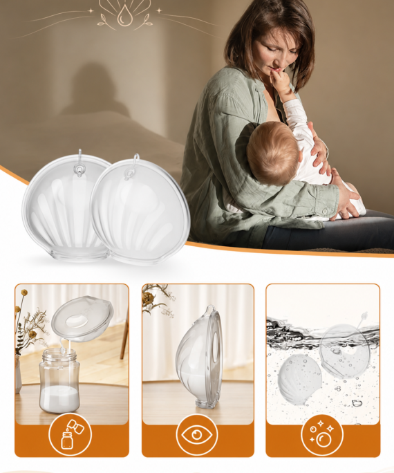 Washable breast milk collector (2 pcs)