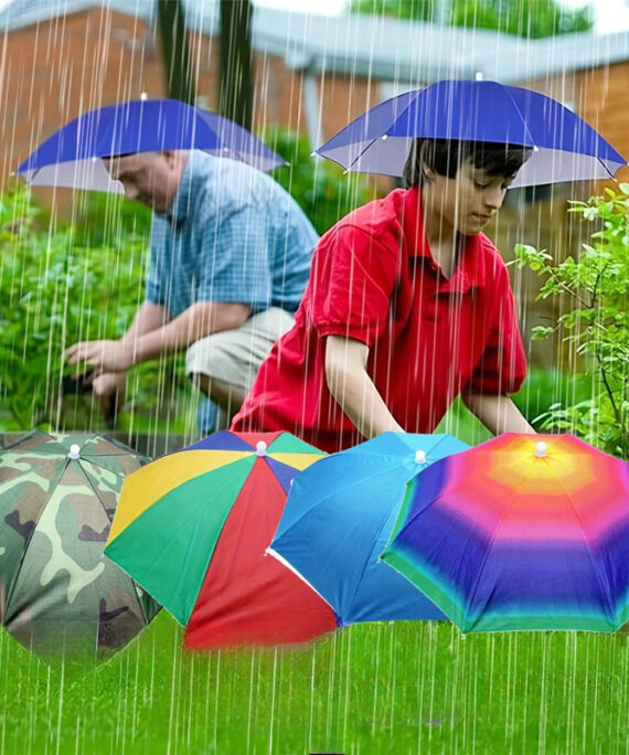 Adjustable wearable umbrella