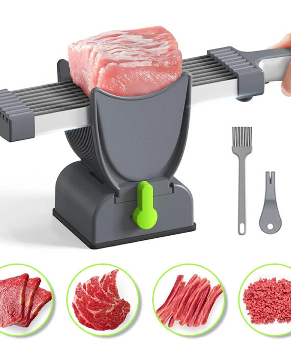 Adjustable meat slicer