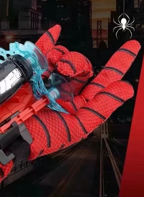 Spider web shooter toy detail