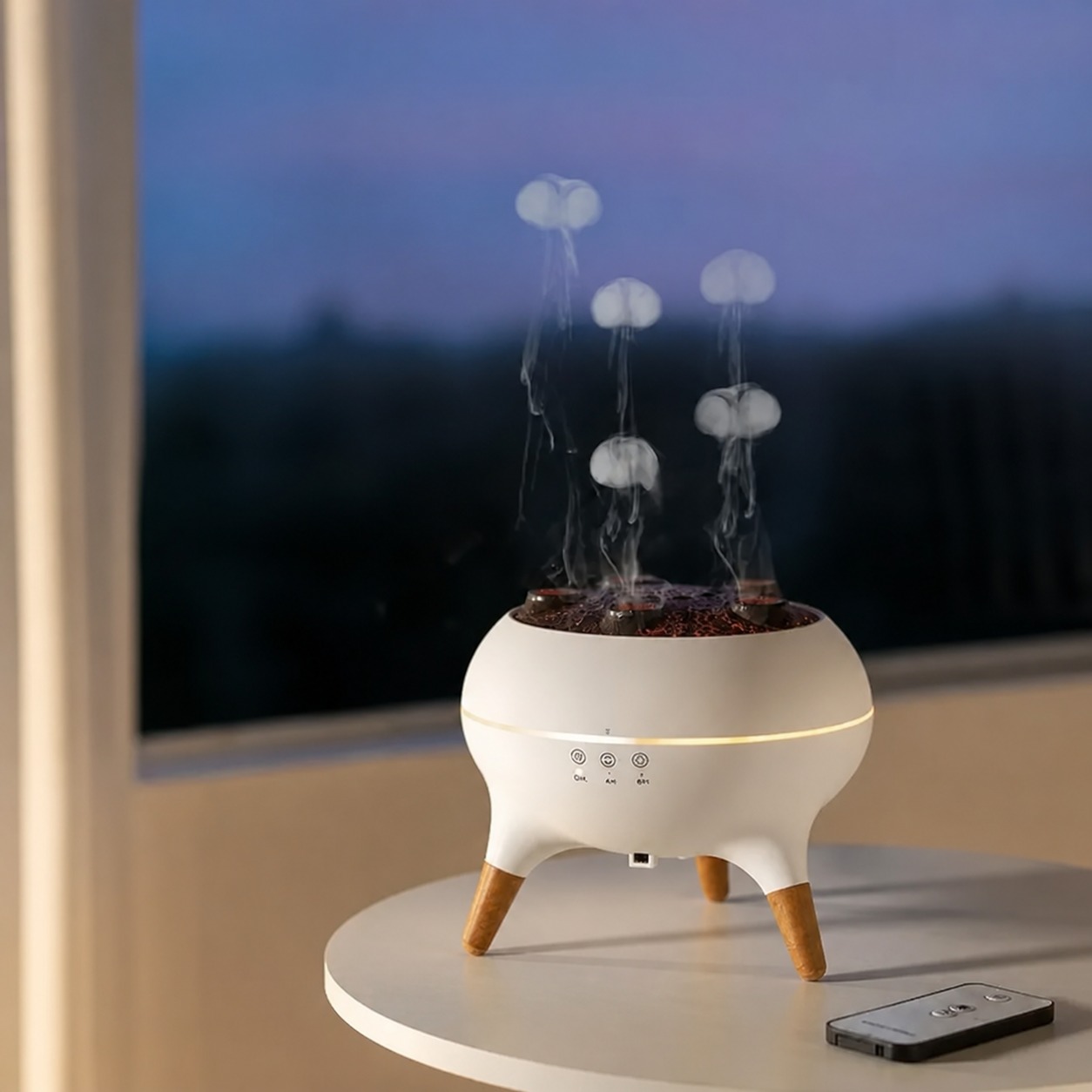 Jellyfish air humidifier with remote control
