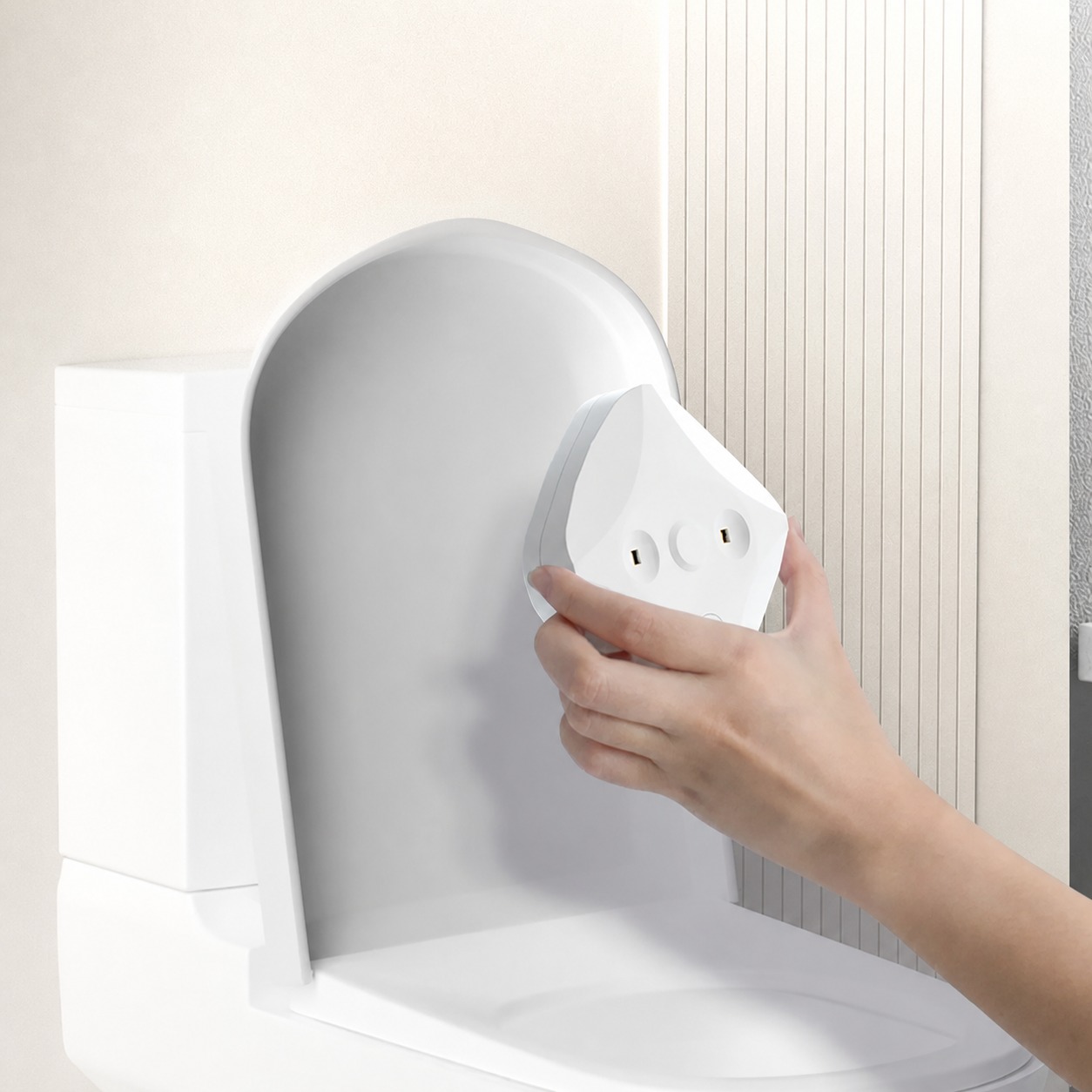 Toilet lamp installation