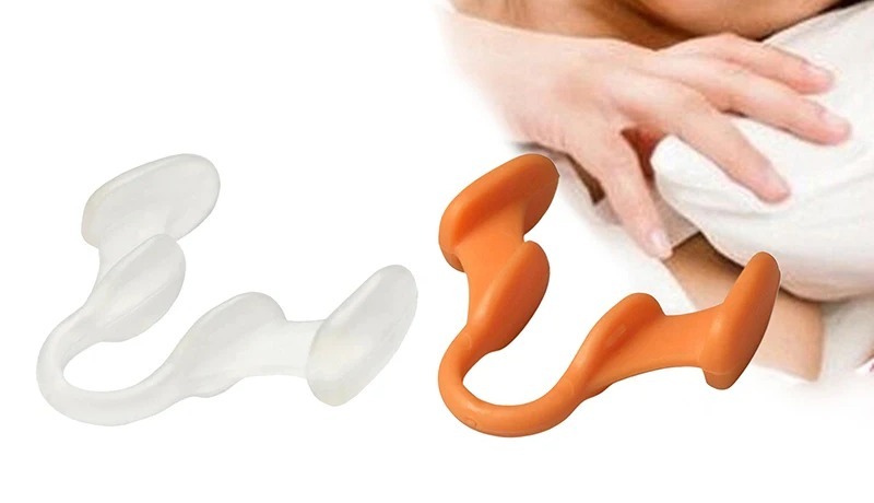 Silicone elastic nose clip detail