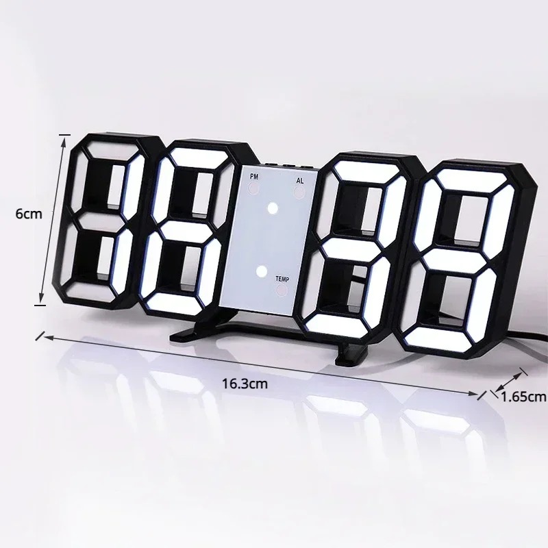 LED digital clock dimensions