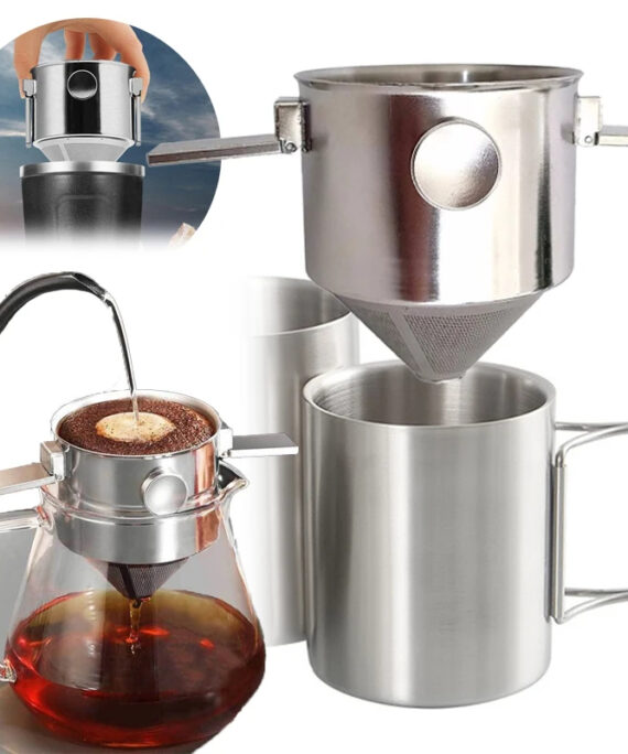 Stainless steel coffee dripper