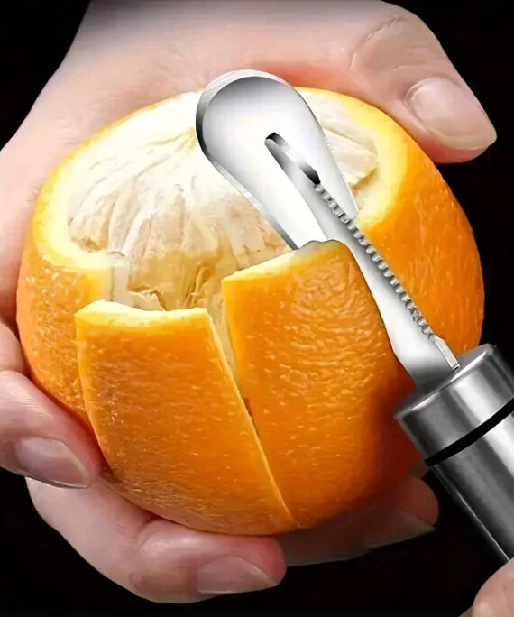 Stainless steel orange peeler