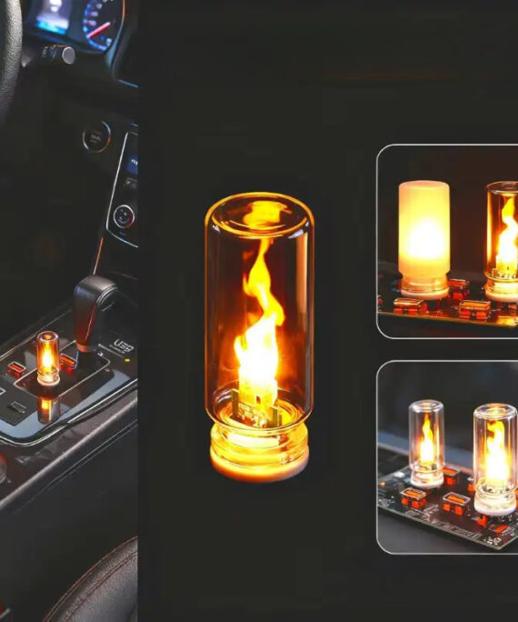 Car USB flame light