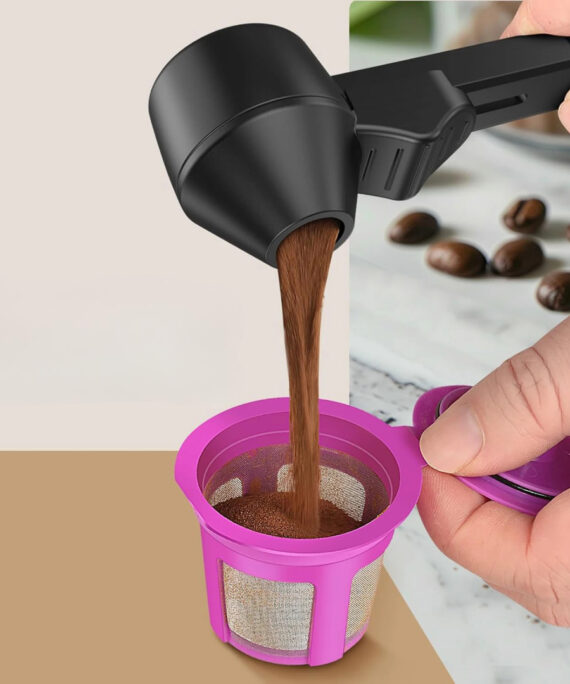 Sliding powder dispenser scoop
