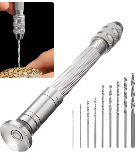 Mini hand drill woodworking tool set (11 pcs)