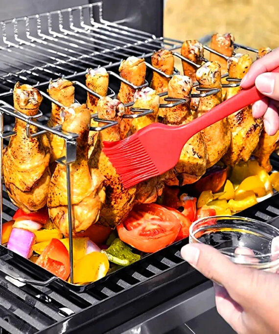 Stainless steel chicken wing rack