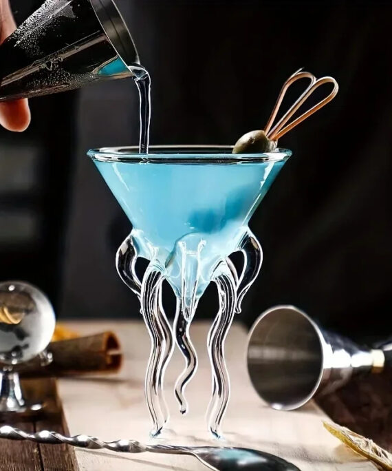 Octopus cocktail glass