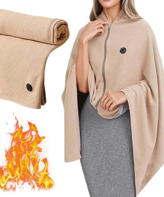 Heated shawl wrap