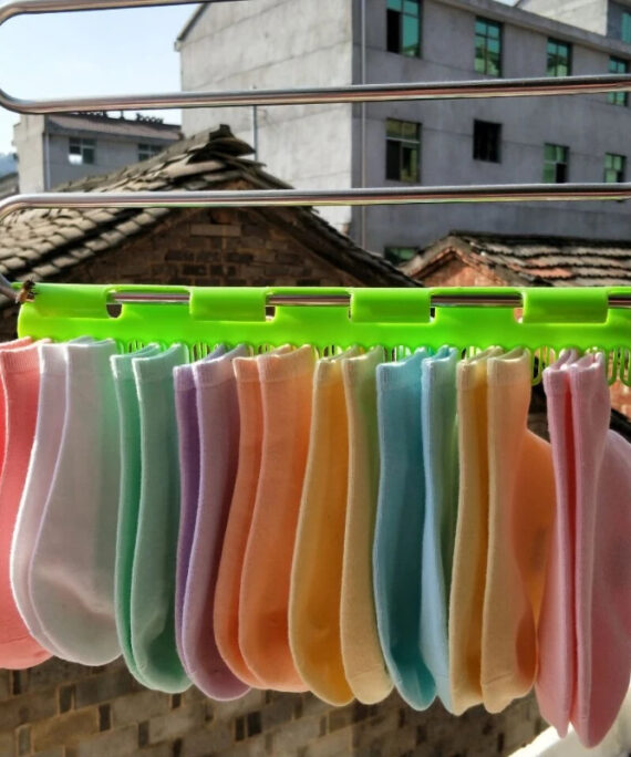 Clip-on sock organizer rack (2 pcs)
