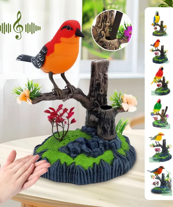 Interactive singing bird toy