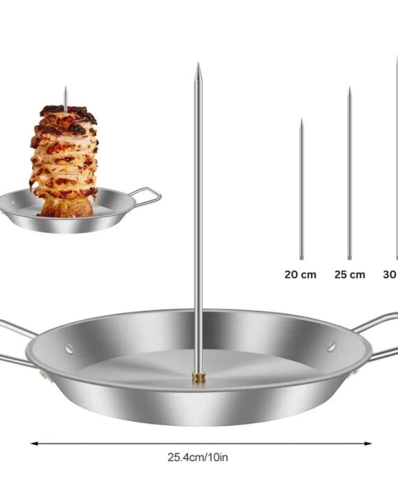 BBQ vertical meat skewer