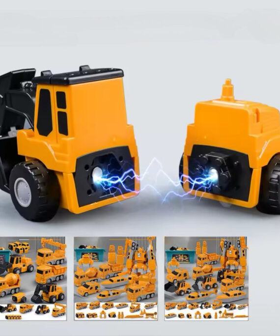 Magnetic transformation vehicle toy